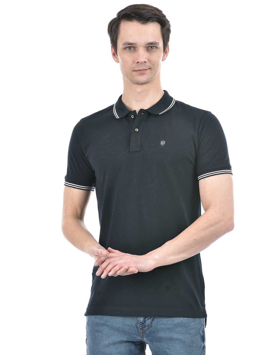 Numero Uno Men Solid Navy T-Shirt